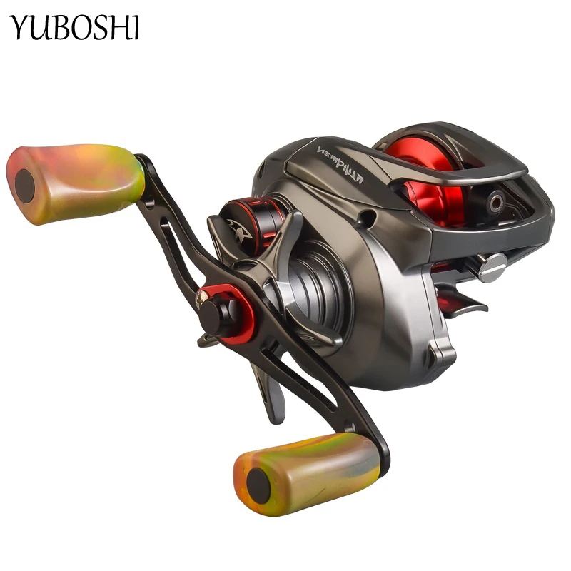 

YUBOSHI Hot Sell Aluminum Spool Upscale Fishing Reel Gear Ratio 6.3:1 Saltwater Trout Pike Baitcasting Fishing Wheel