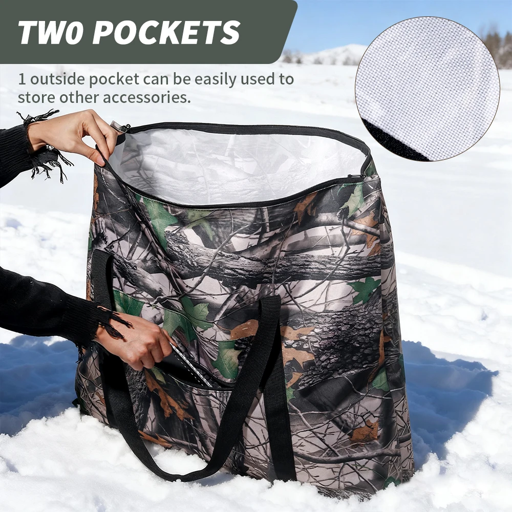 

Очень большая камуфляжная сумка — сумка 32 x 23 дюйма для охотничьей одежды и аксессуаров