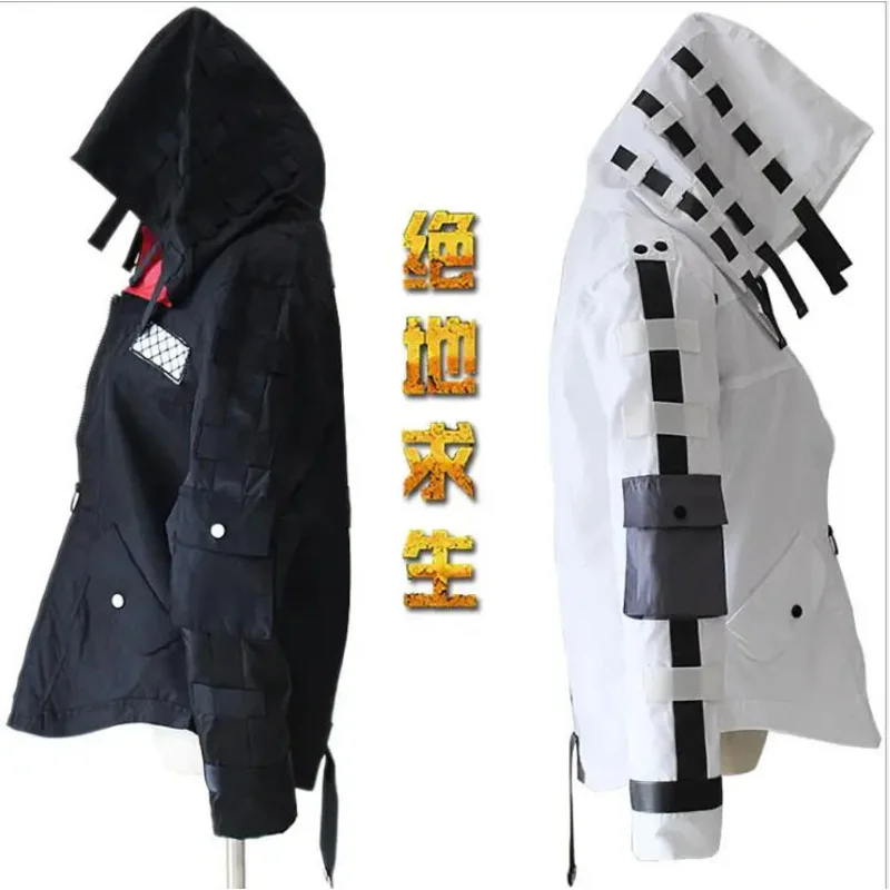 Game PUBG Playerunknown's Battlegrounds Cosplay Costumes Hooded Jacket Cloak Middle Ages Trench High Quality Chicken Dinner HS71