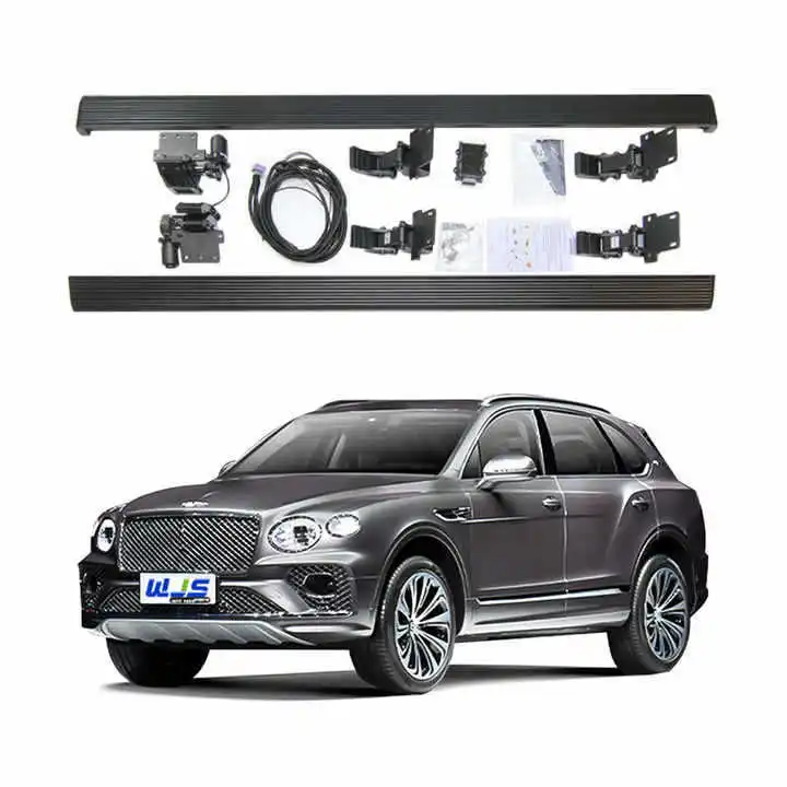 

Suitable for Led streamer light electric pedal all-aluminum welcome pedal die-casting aluminum alloy automatic telescopic side p