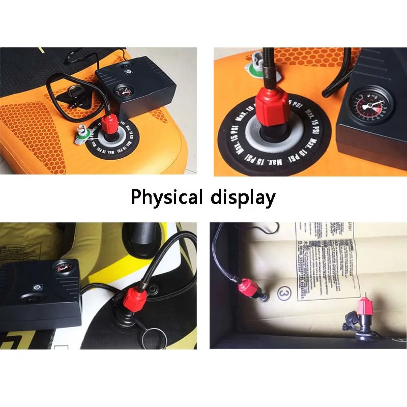 Adaptateur de assujetd'air d'embarquement SUP Paddle, plaque de slfry aérée, tête de convertisseur multifonctionnelle, canoë, bateau en caoutchouc
