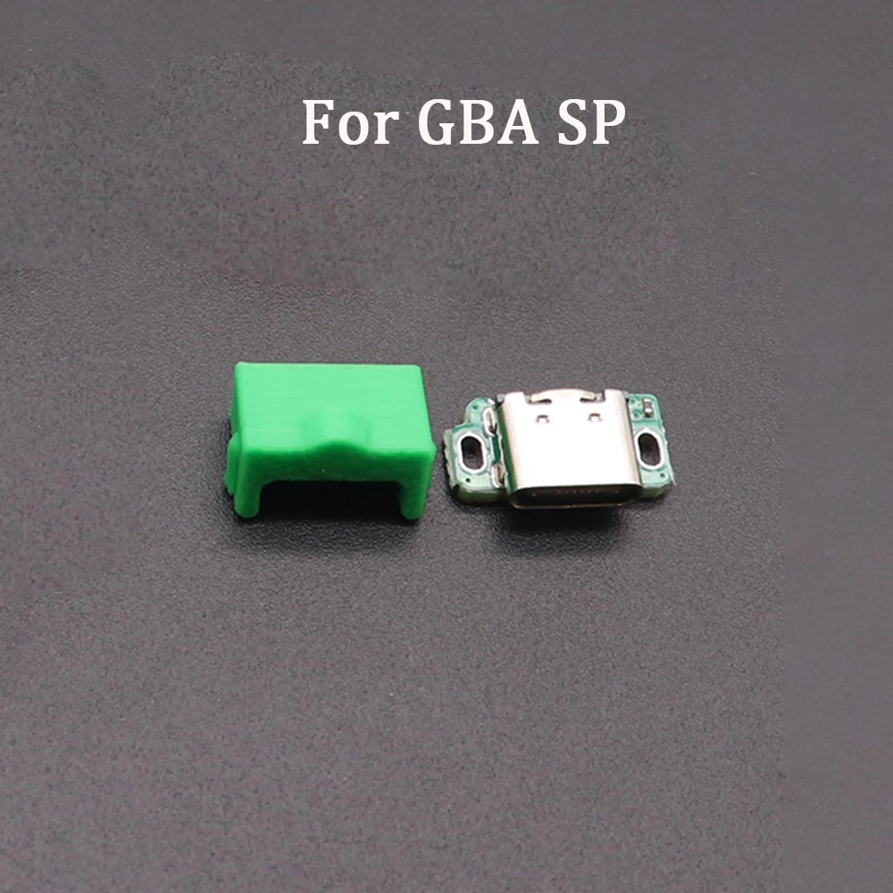 ل Gameboy Advance SP Audio USB شحن المقبس توصيل الطاقة نوع C Mod مع مطبوعة ثلاثية الأبعاد لـ GBA SP