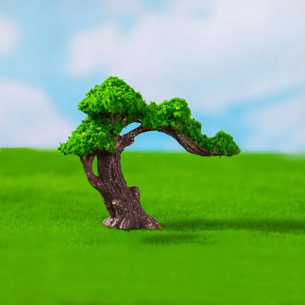 Decorative Artificial Mini Pine Tree Multiple Style Fairy Moss Micro Landscape Resin Lifelike