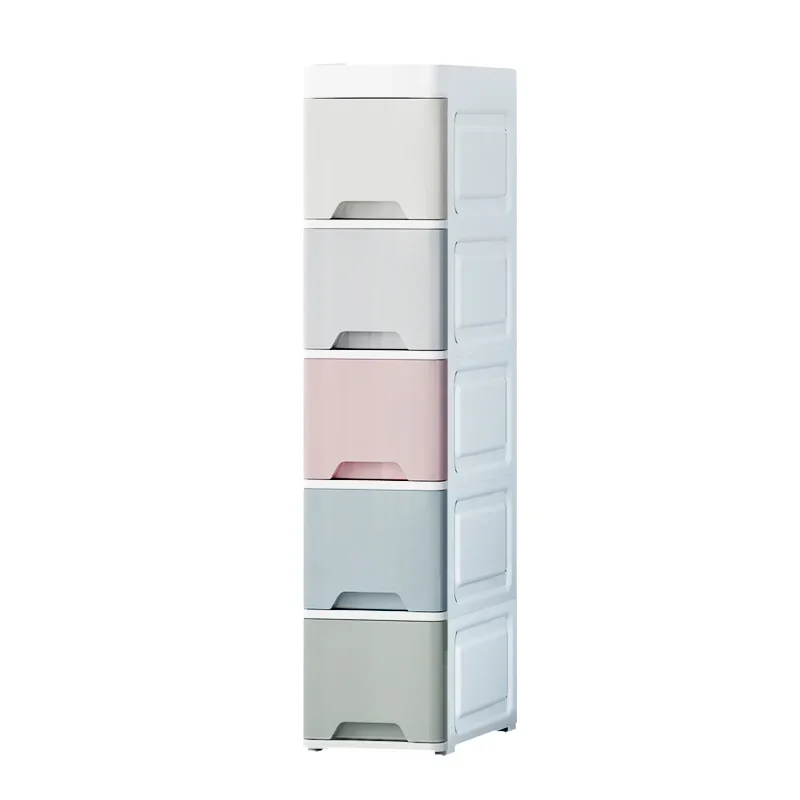 Bathroom Seam Storage Cabinet Kitchen Drawer Style Storage Rack Household Seam Shelf Living Room Ultra Narrow Seam Cabinet