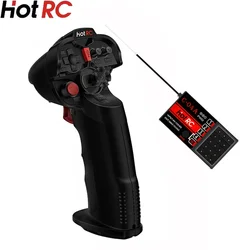 HotRC DS-4A 2.4G 4 Channel Single Hand RC Radio Transmitter with 4Ch Receiver for RC Car boat Drone Airplane