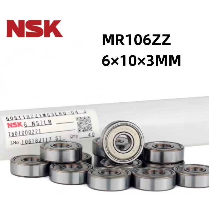 5/10 sztuk japońskiego pochodzenia NSK miniaturowe łożysko o dużej prędkości MR106ZZ 6*10*3MM