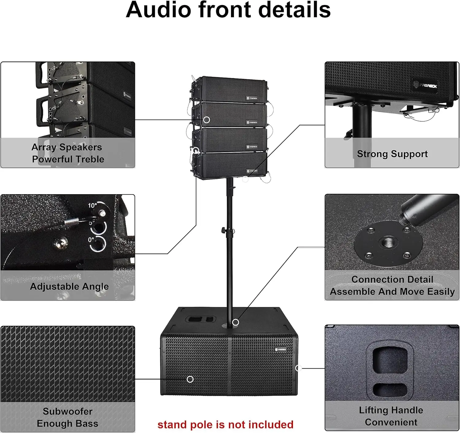 PRORECK Concert Set 6000W PA: dual 4
