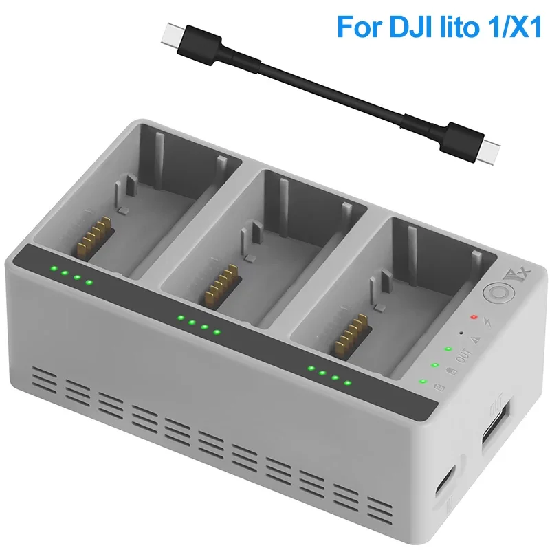 Charger Hub for DJI LITO 1 X1 Digital Intelligent Fast Charging 2 Batteries for LITO X1 1 Drone Accessories