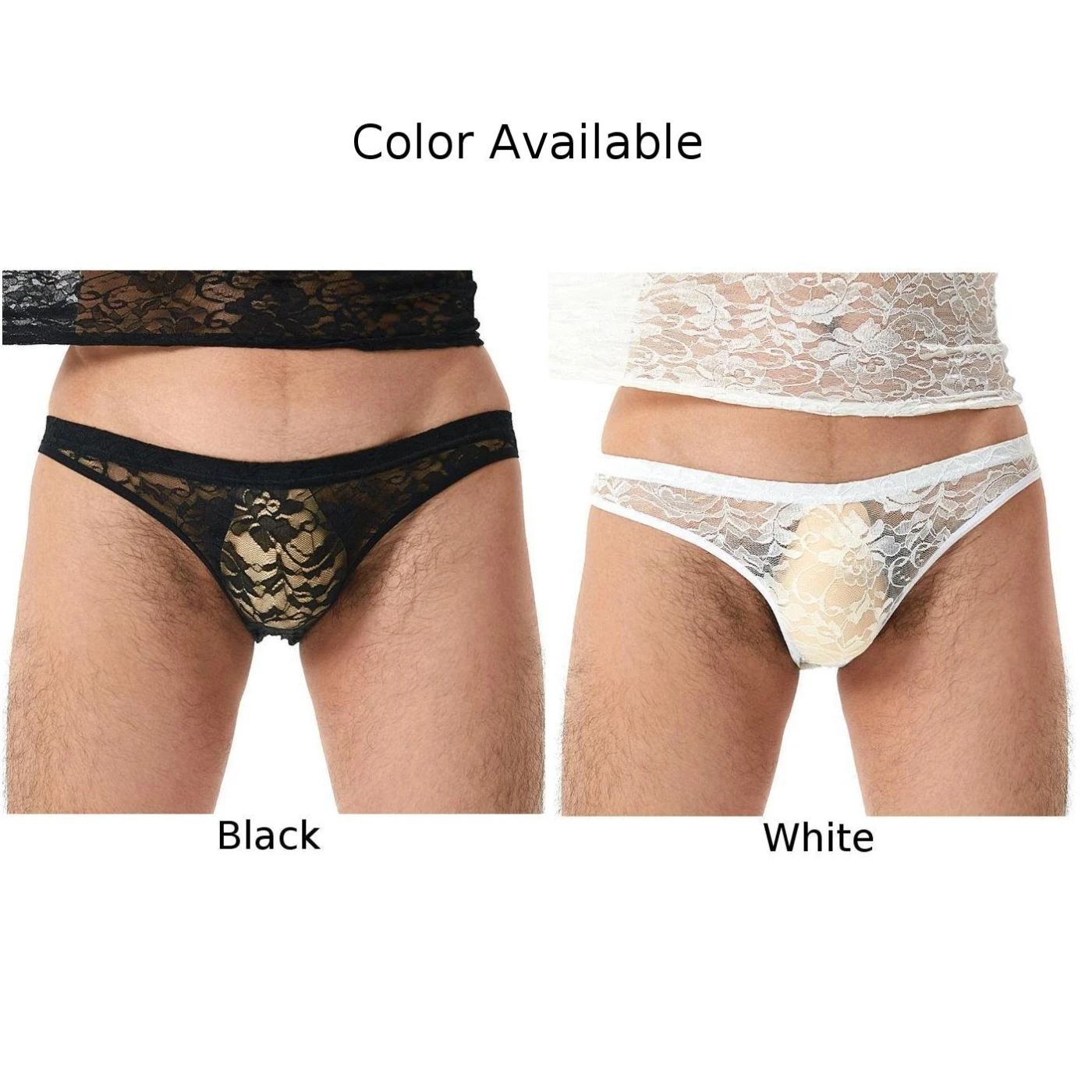 New Mens Sexy Lace Low-Rise Hollow Out Underwear Transparent Brief Solid Panties Elastic Lingerie Temptation Men Briefs Shorts