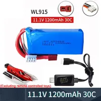 11.1V 1200mAh 30C 3S Lipo Battery T Plug for WLtoys WL915 Rc Boat High Speed Vehicle F1 Racing Boat Parts RC Battery