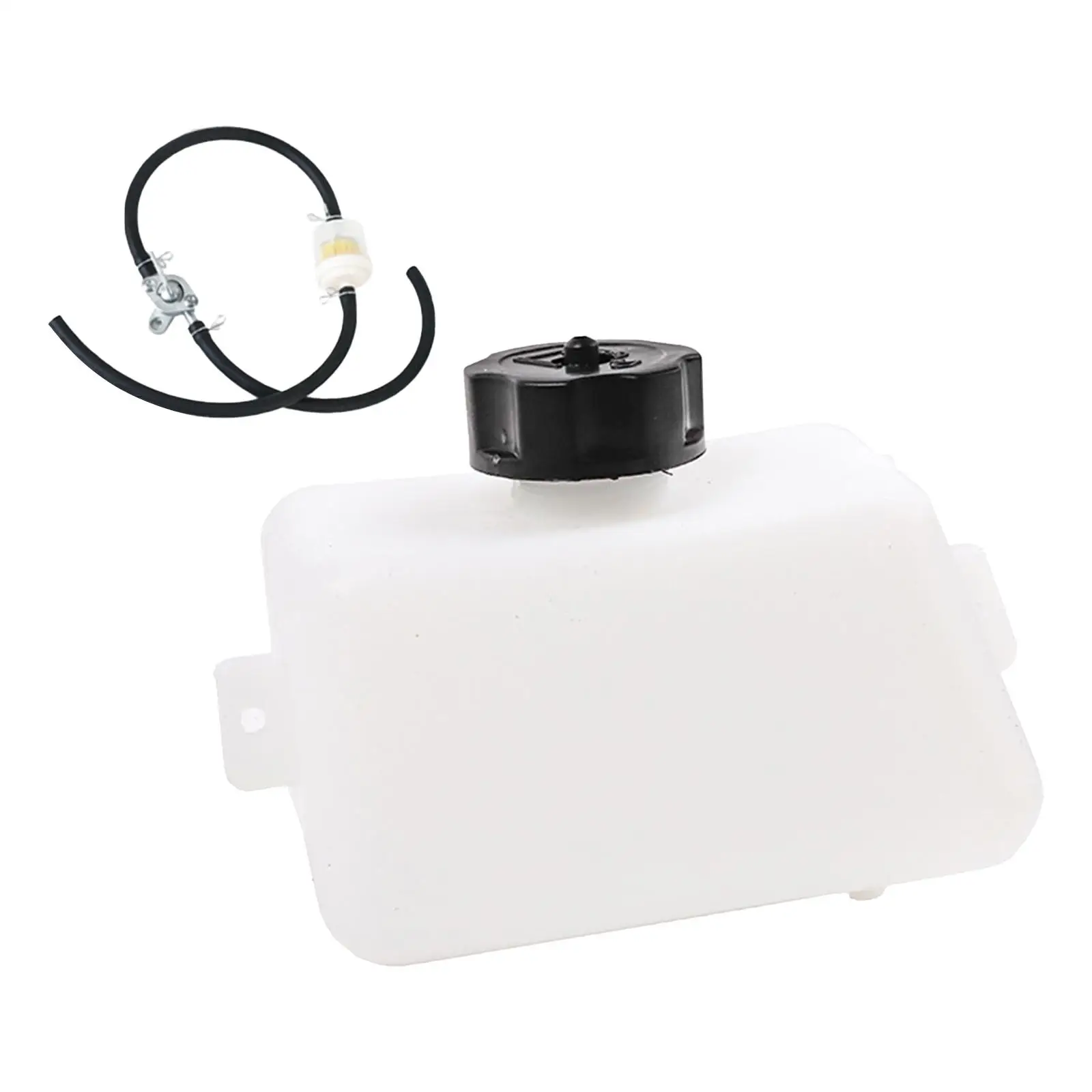 Motorcycle Petrol Tank Compact Fuel Reservoir with Oil Valve Hose Durable Replacement Part for Mini Dirt Bikes