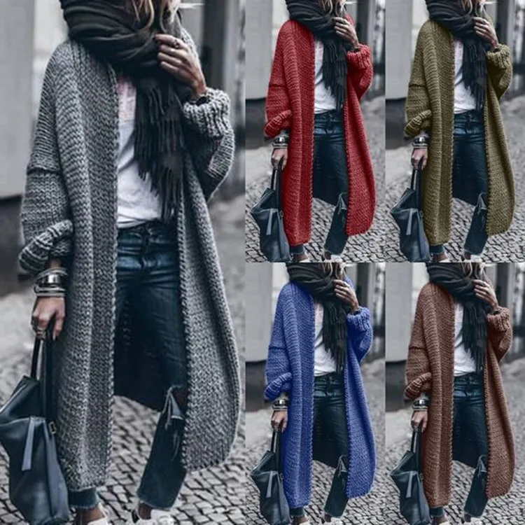 Sweater Women 2024 Fashion Autumn Winter New New Long Sleeve Knitted Cardigan Casual Loose Warm Sweater Cardigan Women HHX20244