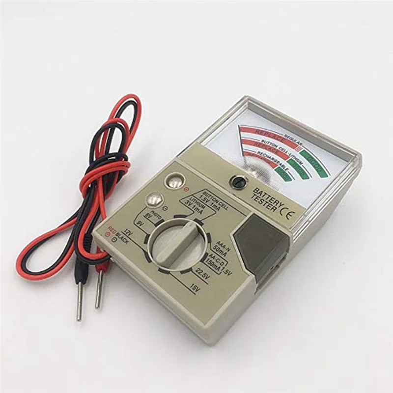 

Battery Tester With Meter Electric Voltage Tester For AA AAA C D N Button Cell Batteries Battery Tester Checker-B51B