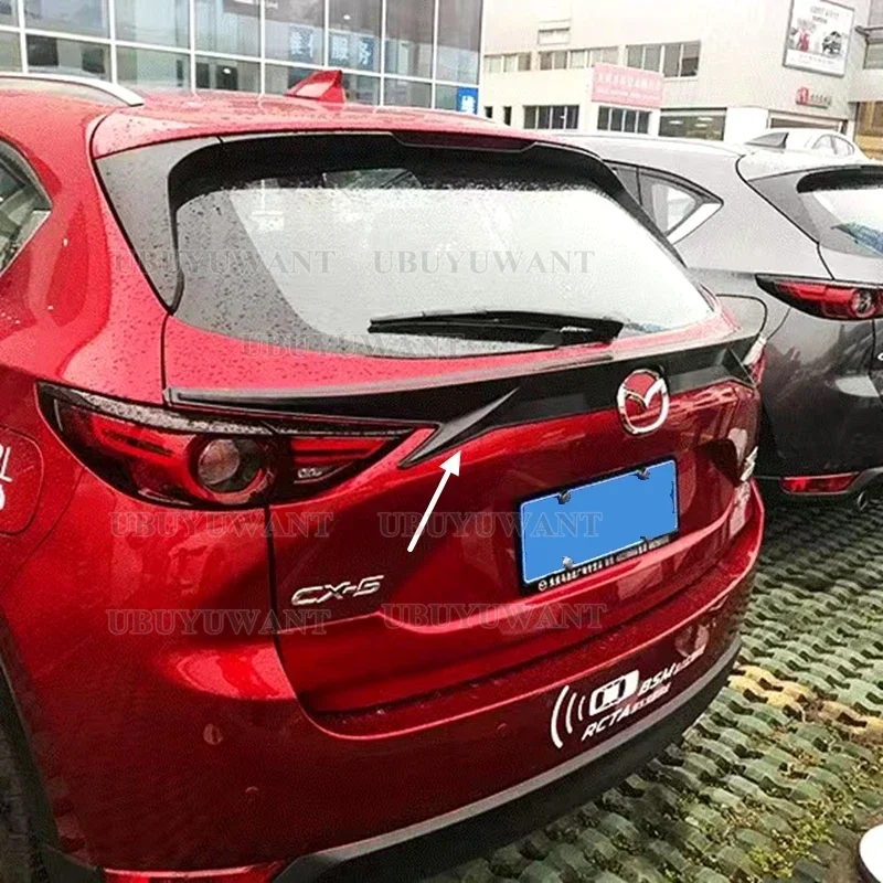 Car Styling ABS Plastic Painted Color Rear Middle Spoiler Trunk Lip Wing For Mazda CX-5 CX5 2017 2018 2019
