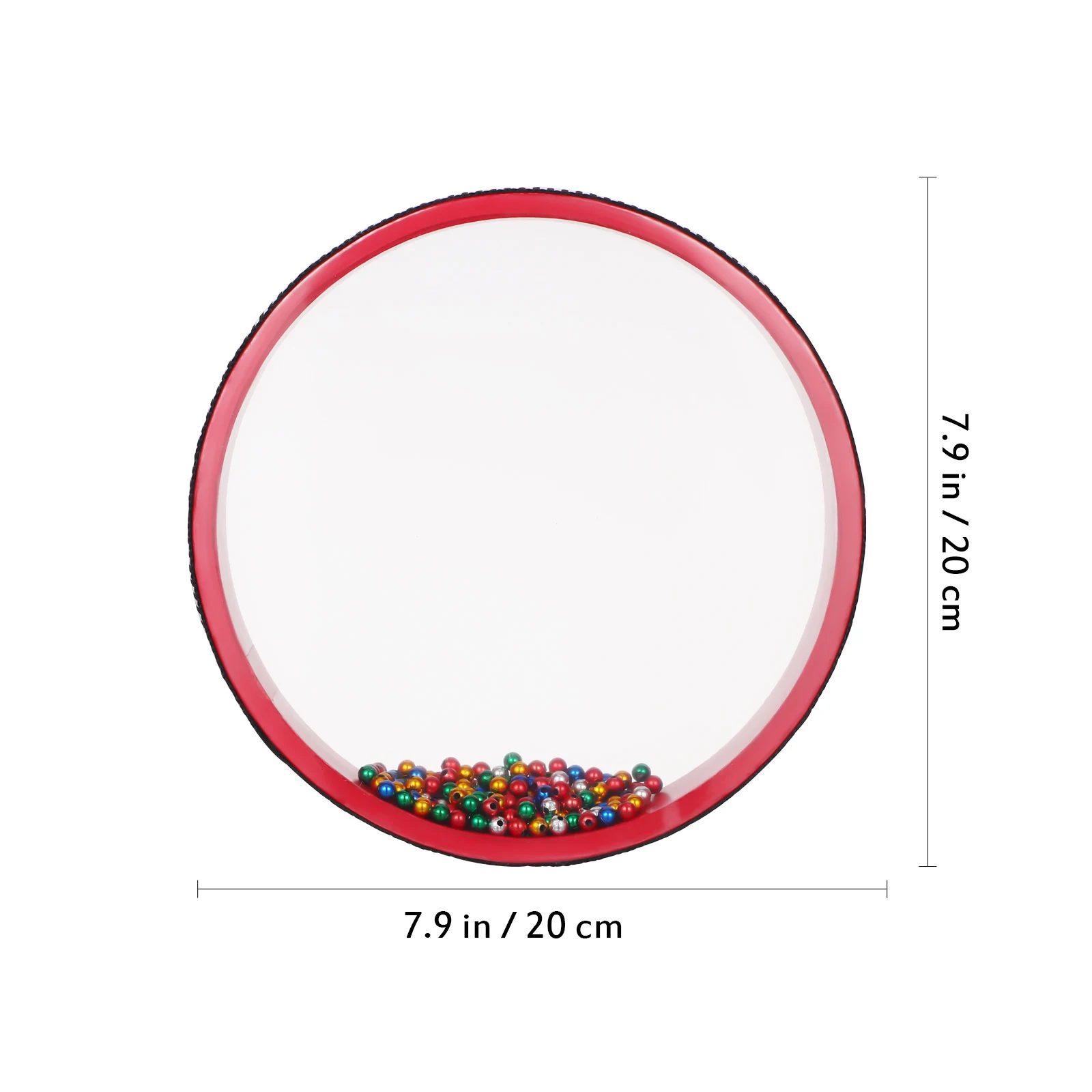 

8 Inch Ocean Drums Colorful Beads Relaxation Musical Instruments for Adults Kids Beginners Round Drum Percussion
