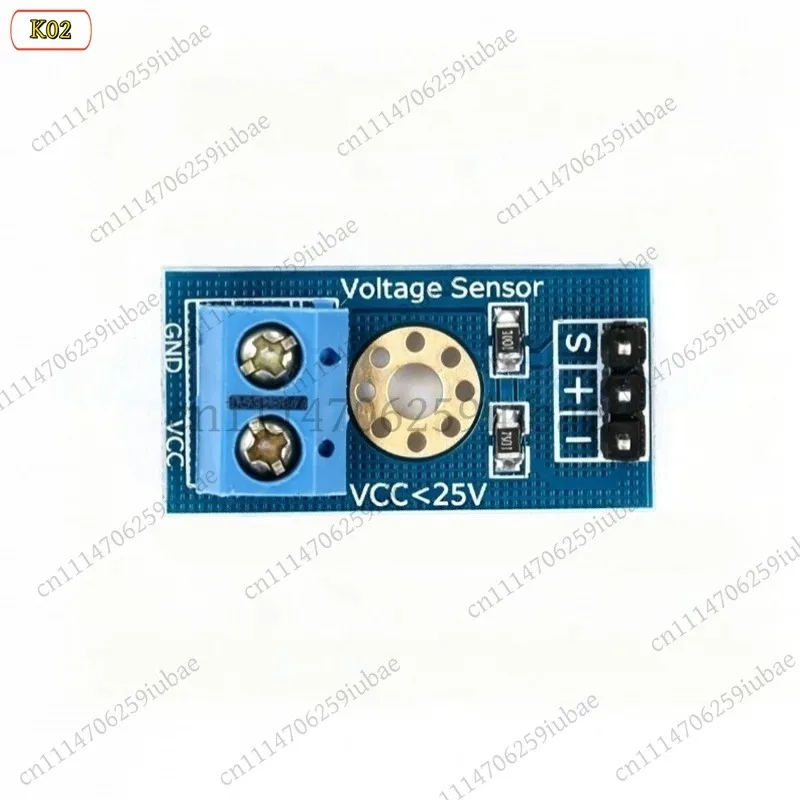 20pcs Voltage Sensor Module DC 0-25V Detection Divider for Arduino RPI Battery Monitor Electronic Brick