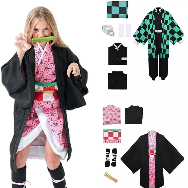 

Demon Slayer Tanjirou Students Halloween Cosplay Costumes Props Anime Characters Male Female Performance Costumes Props Gifts