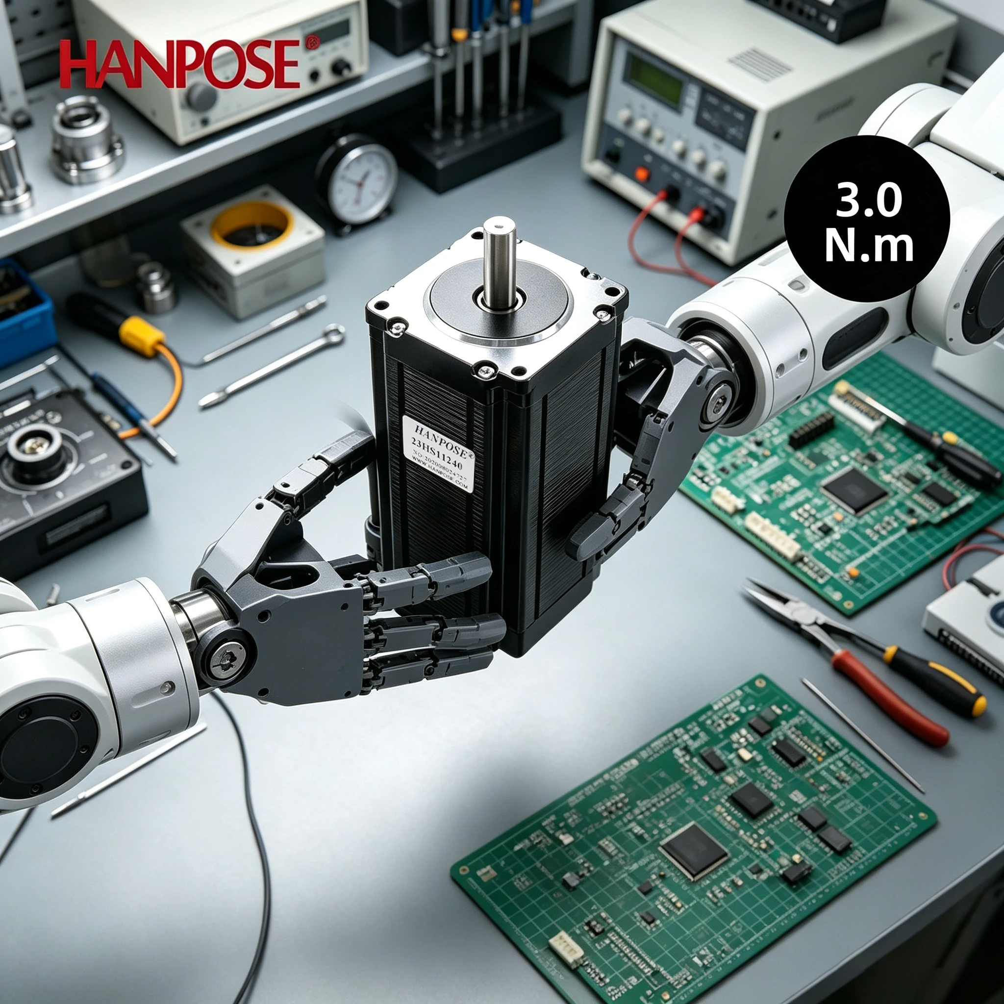 hanpose NEMA23 Stepper Motor 23HS11240  4-lead 4.0A 300N.CM  57  Stepper Motor for 3D Printer CNC Engraving Milling Machine