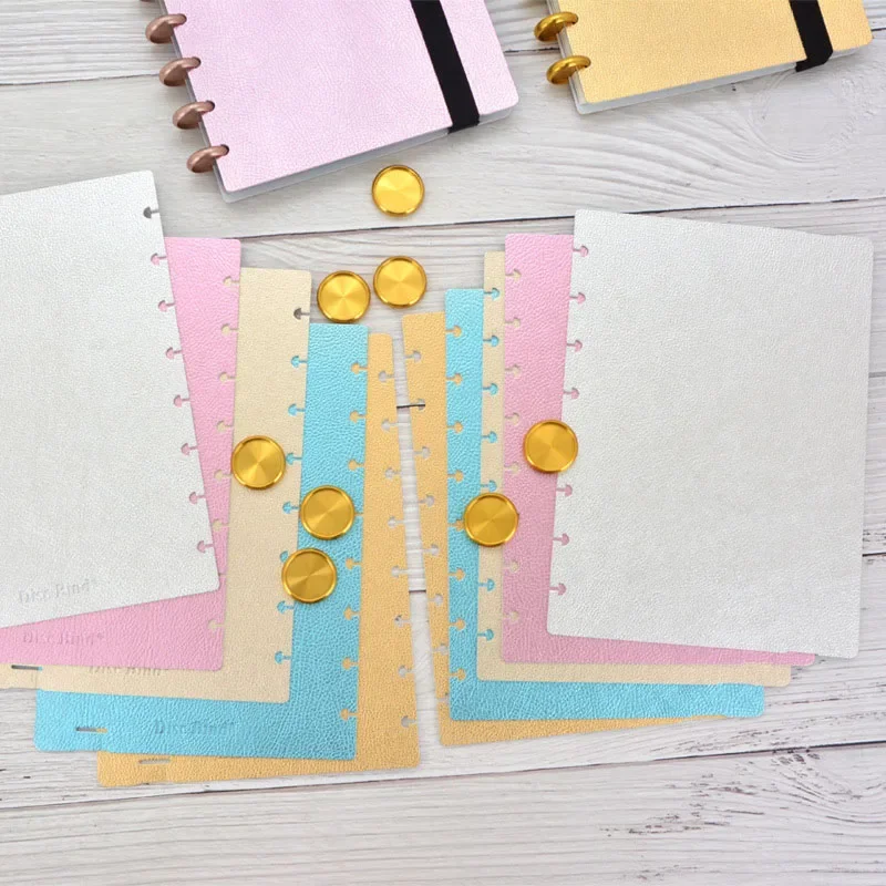 Fromthenon Paddestoel Gat Notebook Cover Shell A5 Disc Gebonden Bindmiddel Notepad T Type Ronde Gat Boek Diy Gemonteerd Jaournal Cover