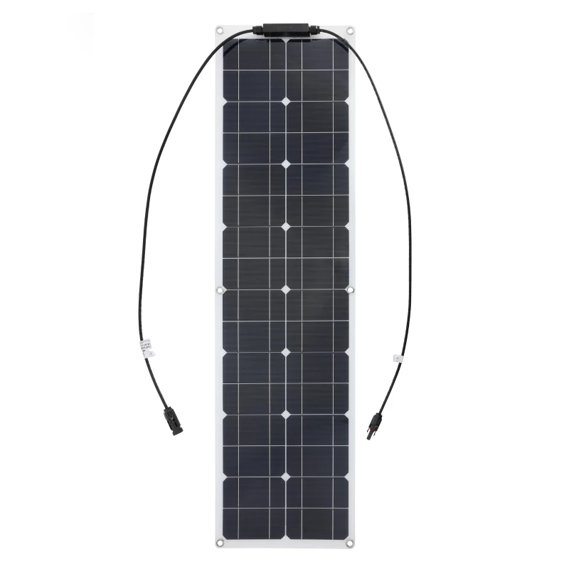 300W Solar Panel 18V ETFE Flexible Monocrystalline Solars Plate Cell Battery System Kit for Home Marine Camping Boat RV 1060mm