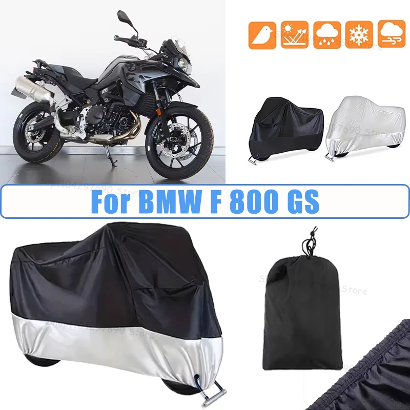 210D Oxford Motorcycle Cover Waterproof All Season UV Protection For BMW F 800 GS Anti-Tear Windproof Motorbike Cover