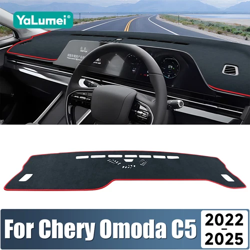 Cubierta para salpicadero de coche, alfombrilla para evitar la luz, parasol, alfombras Anti-UV, alfombrilla antideslizante para Chery Omoda 5 C5 FX 2022 2023 2024 2025