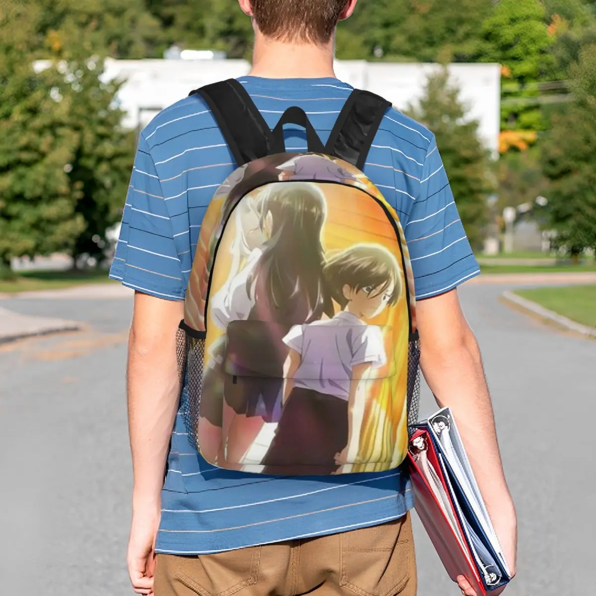 Anime The Dangers In My Heart Backpack Student BookBag Kids School Bag Computer Shoulder Bags for Men Women