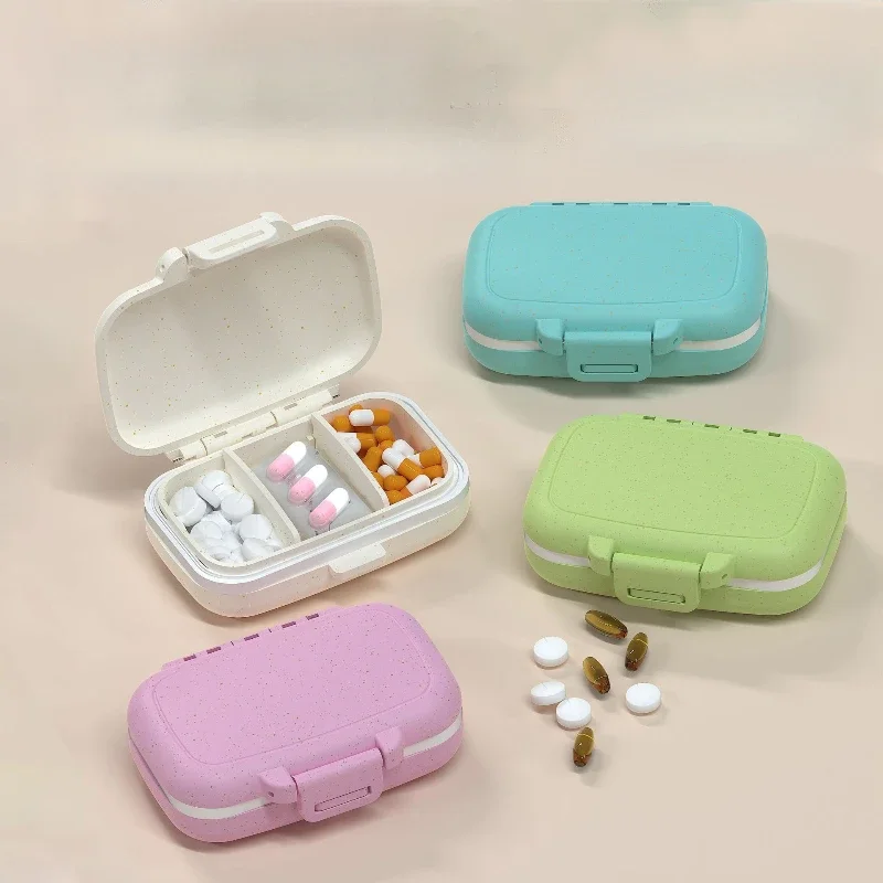 3 Grids PillBox Tablet Storage For Tablets Travel Pill Box With Seal Ring Small Box For Tablets Medicine Pill's Box Case