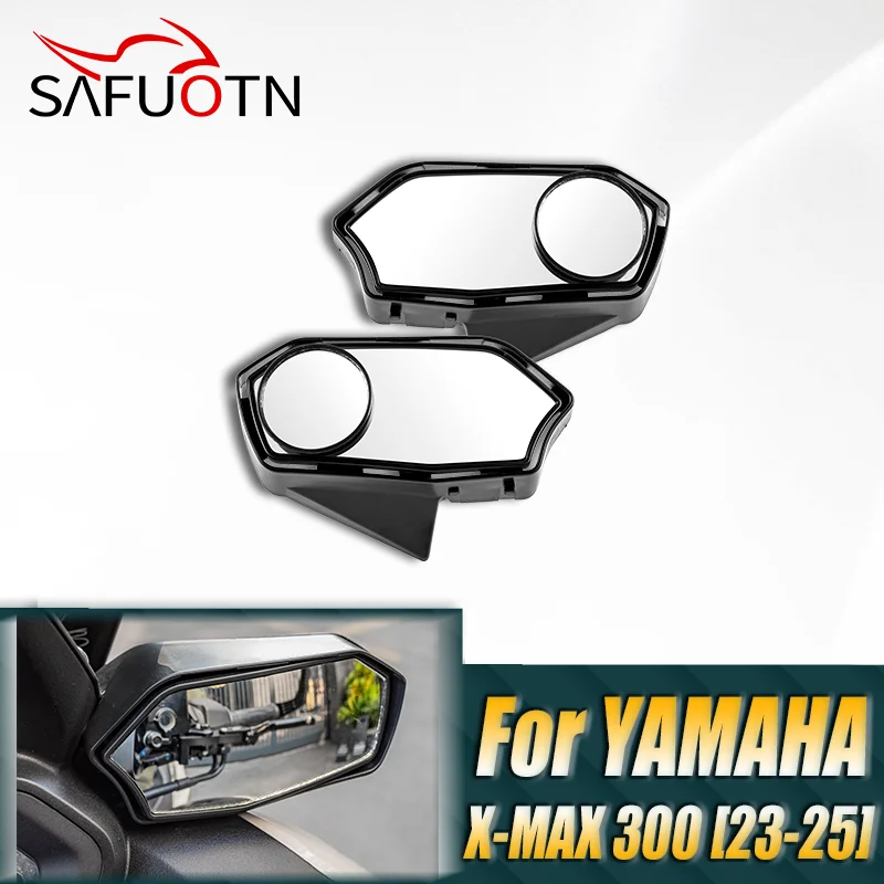 

Motorcycle Rear Side Mirror HD Auxiliary Rearview Mirrors for Yamaha XMAX 300 2023 2024 Accessories