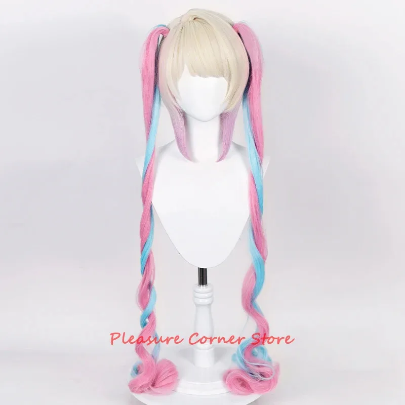 NEEDY GIRL OVERDOSE Pre Styled KAngel Ame Cosplay Wig OMG Kawaii Angel Ame Cosplay Heat Resistant Colorful Ponytail WIG