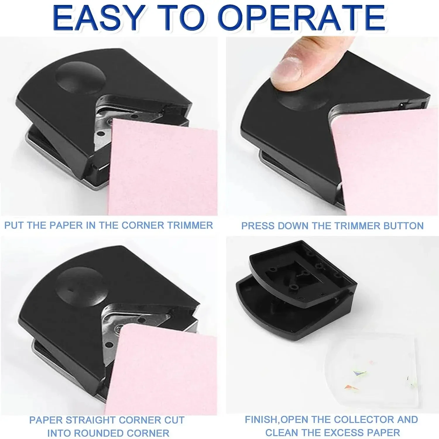 4mm Corner Rounder Punch Paper Photo Album Invitation Card Precision Edge Cutter for Laminating Film Craft Chamfer Tools