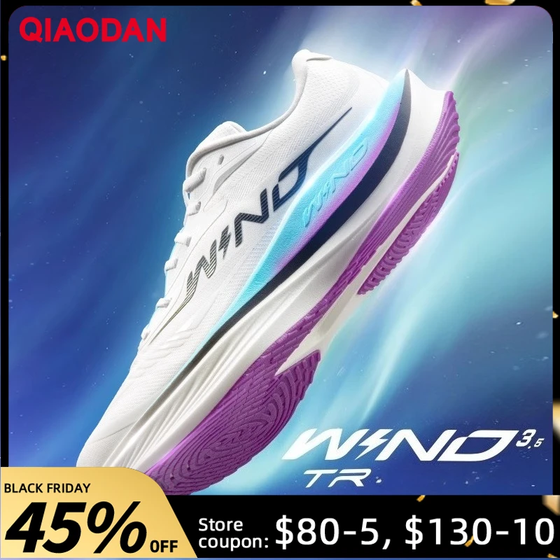 

QIAODAN Strong Wind 3.5TR Men Waterproof Sneakers 2025 Autumn Winter Shock Absorption Rebound Racing Running Shoes QDB023254297