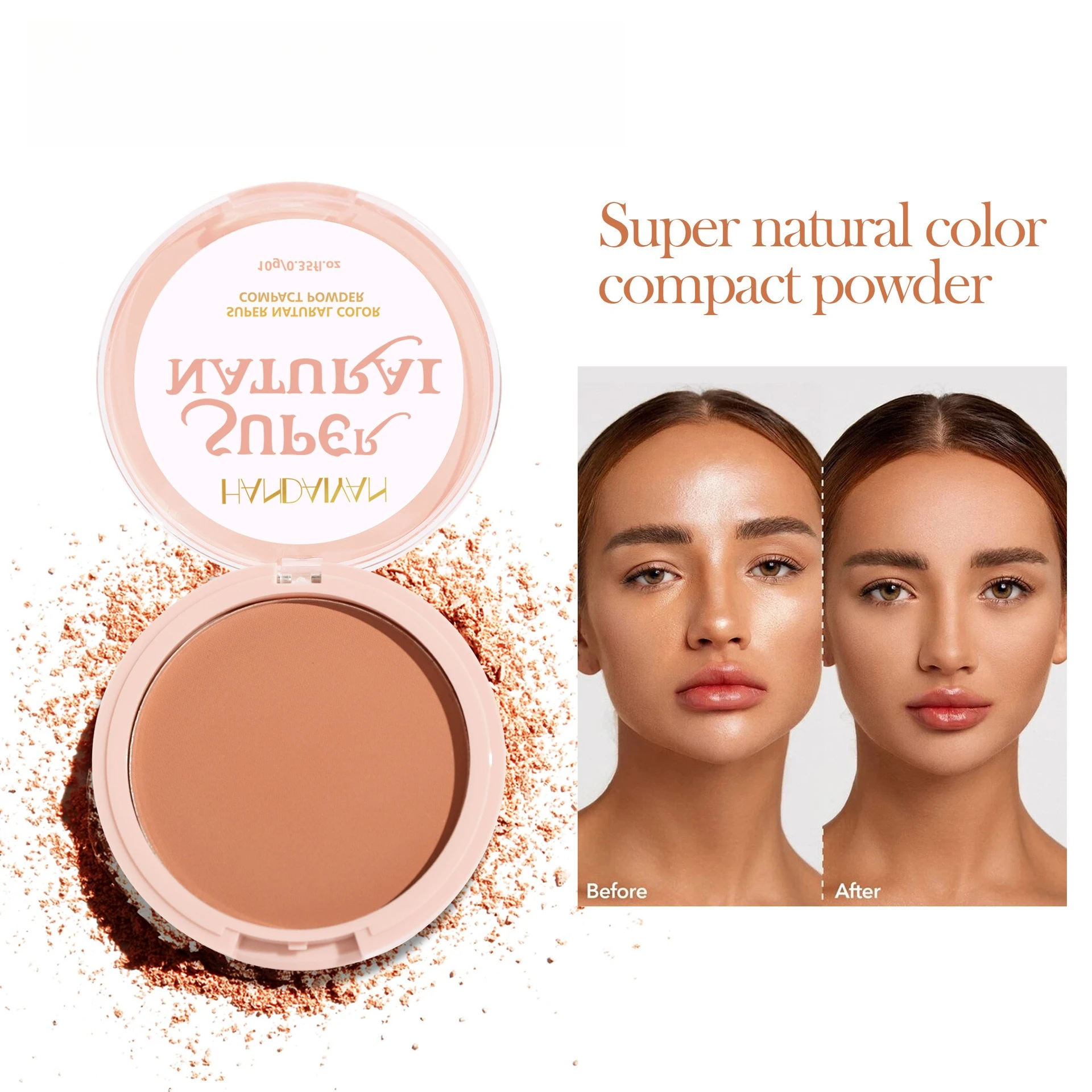 

Lasting Oil Control Pressed Powder Bronzer Natural Brighten Waterproof 8 Colors Matte Finish Concealer Makeup Pressed Powder