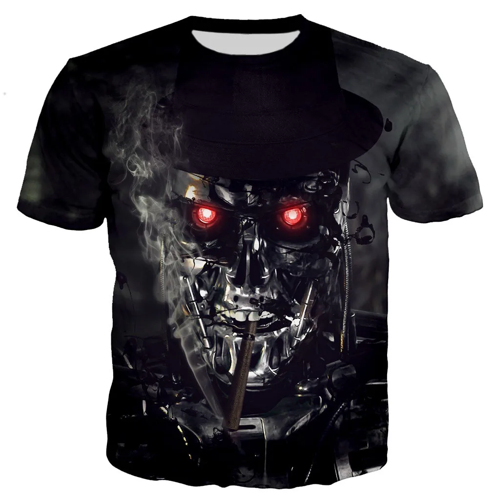 Terminator Arnold Schwarzenegger Men/women New Fashion Cool 3D Printed T-shirts Casual Style Tshirt Streetwear Tops 6XL