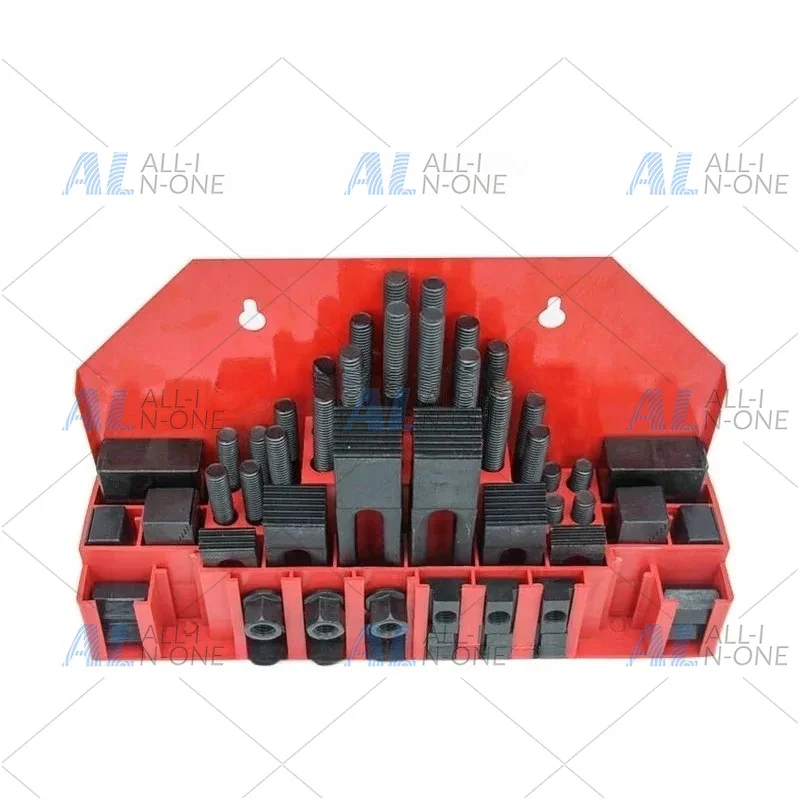 -M8/M10/M12/M14/M16/M20/M24Tool Combination Platen Mold Parts 58PCS/Set Milling Machine Pressure Plate Universal Clamp Group Cod
