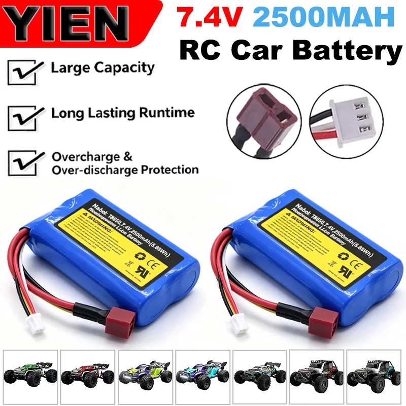 SCY-16101 Pro 16102 Pro 16103 Pro SG116MAX RC CAR Parts RC Original Auto Parts Battery 15C 2S 7.4V 2500mAh  Li-ion Battery