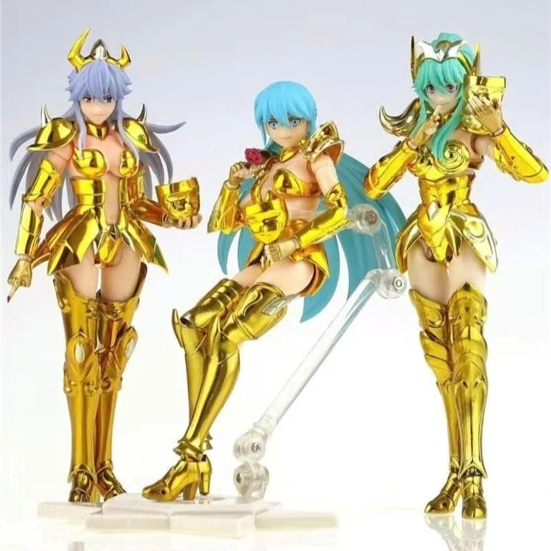 Gt Saint Seiya Myth Cloth Ex Anime Figure Scorpio Geraldine Pisces Venus Aries Dolores Holy Contract Action Figure Custom Gifts