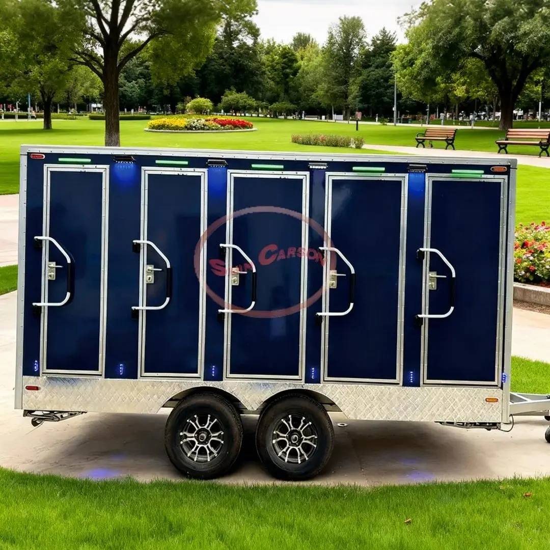 Tijdelijke badkamer voor buiten Bouwplaats Mobiel toilet Techniek Openbaar toilet Eenvoudig draagbaar