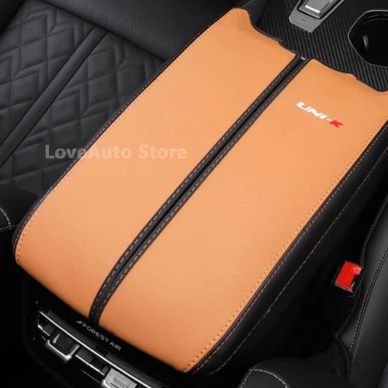 

Car PU Leather Armrest Box Leather Cover Foreskin Central Armrest Storage Box for Changan UNIK Uni-k 2021 2022 Accessories