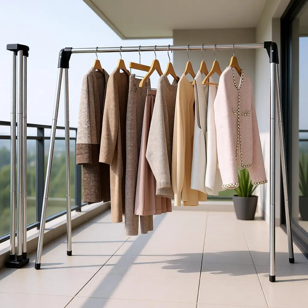 

Сушилка для белья, нержавеющая сталь, портативная, для использования в помещении и на улице, отдельно стоящая, большой вместимости