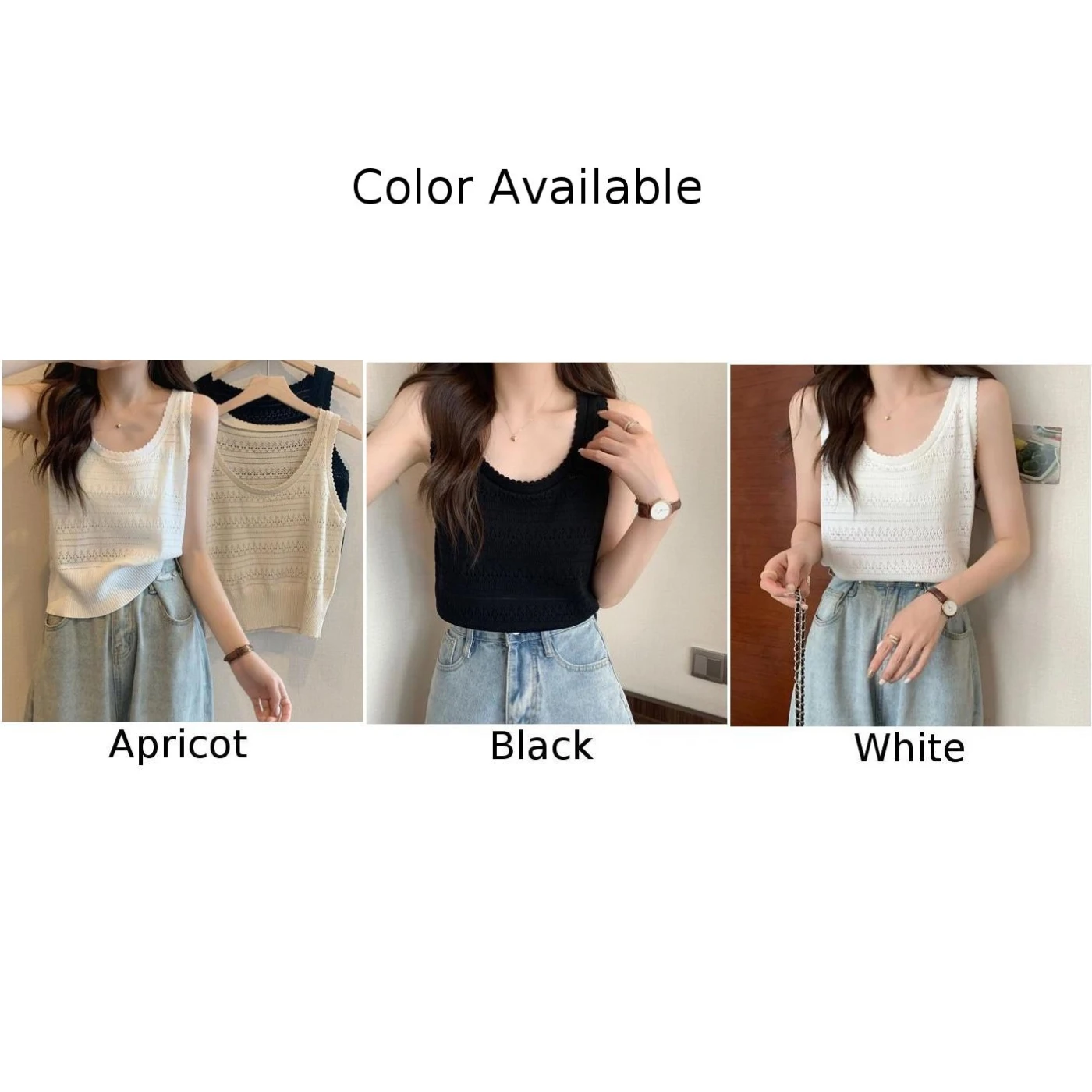 เสื้อเบลาส์ถักกลวงมีสไตล์พื้นฐานระบายอากาศได้แฟชั่นการออกแบบคอ O ผ้าโพลีเอสเตอร์ยืดหยุ่นเล็กน้อย