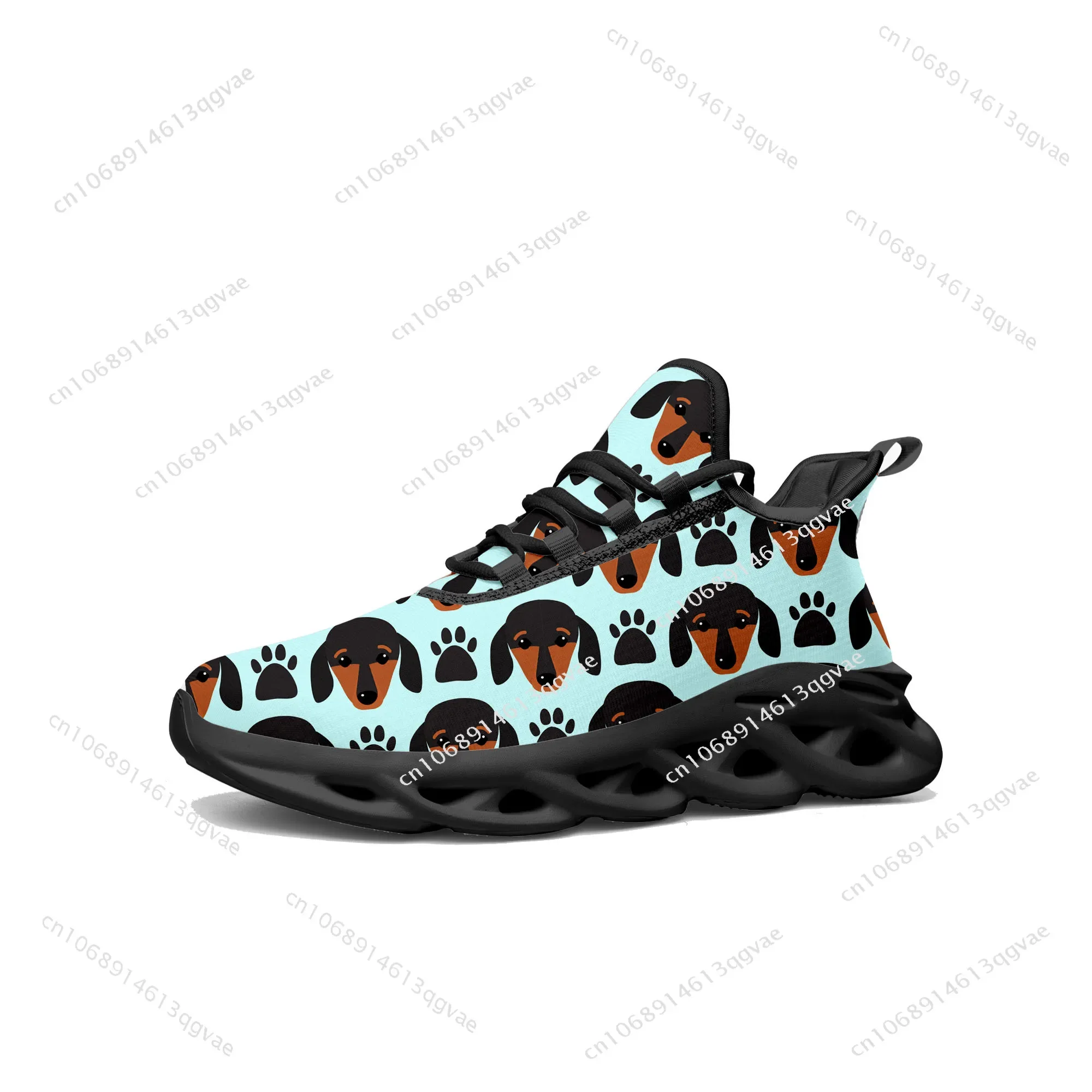 Cute Dachshund Pet Dog Flats Sneakers Mens Womens Sports Running Shoes High Quality Sneaker Lace Up Mesh Footwear Custom Shoe