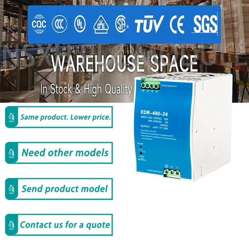 

New EDR-480W-48V EDR-480W-24V EDR-480W-12V