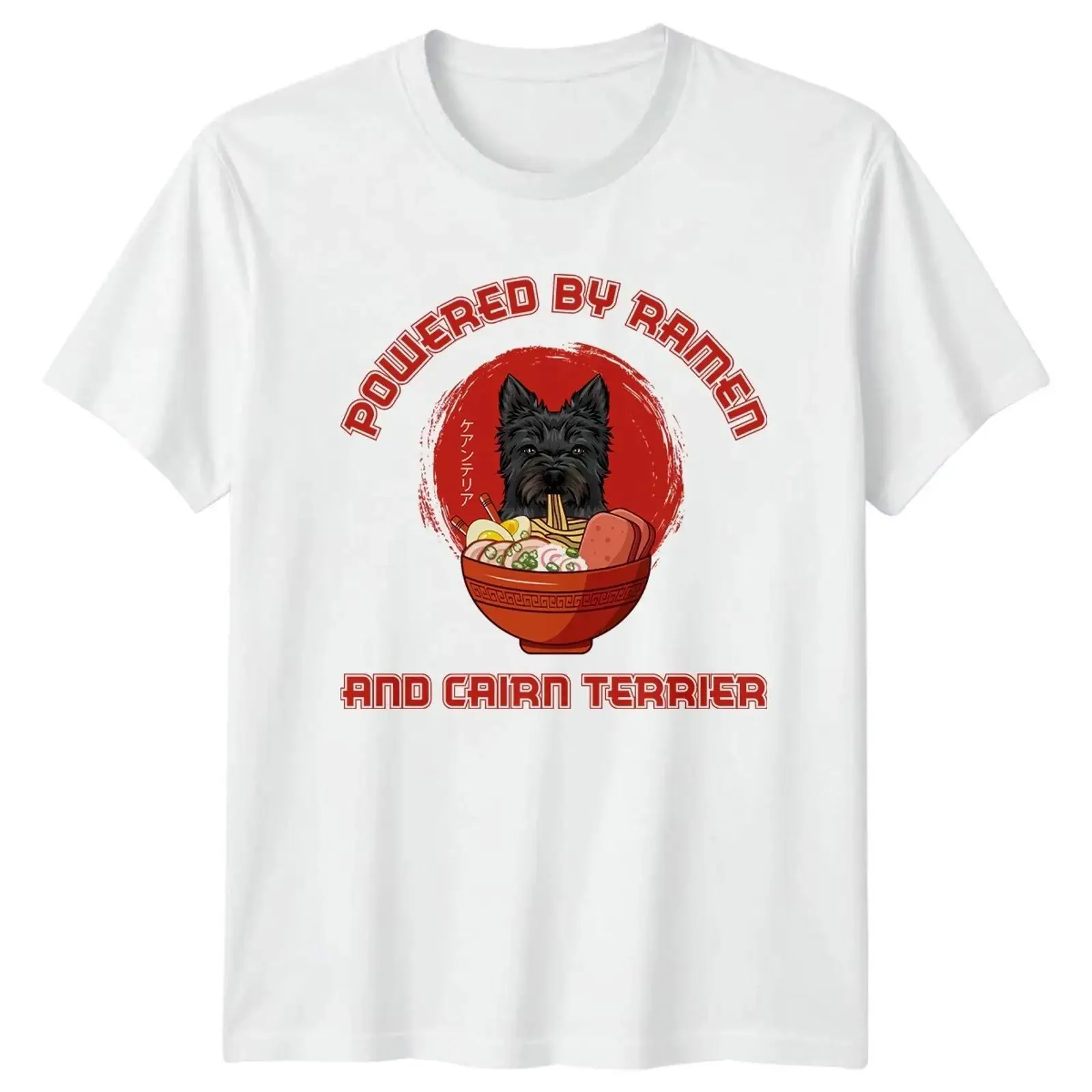 Powered By Ramen And Cairn Japanisches Essen Geburtstagsgeschenk für Sie und Ihn Vintage Washed Comfortable