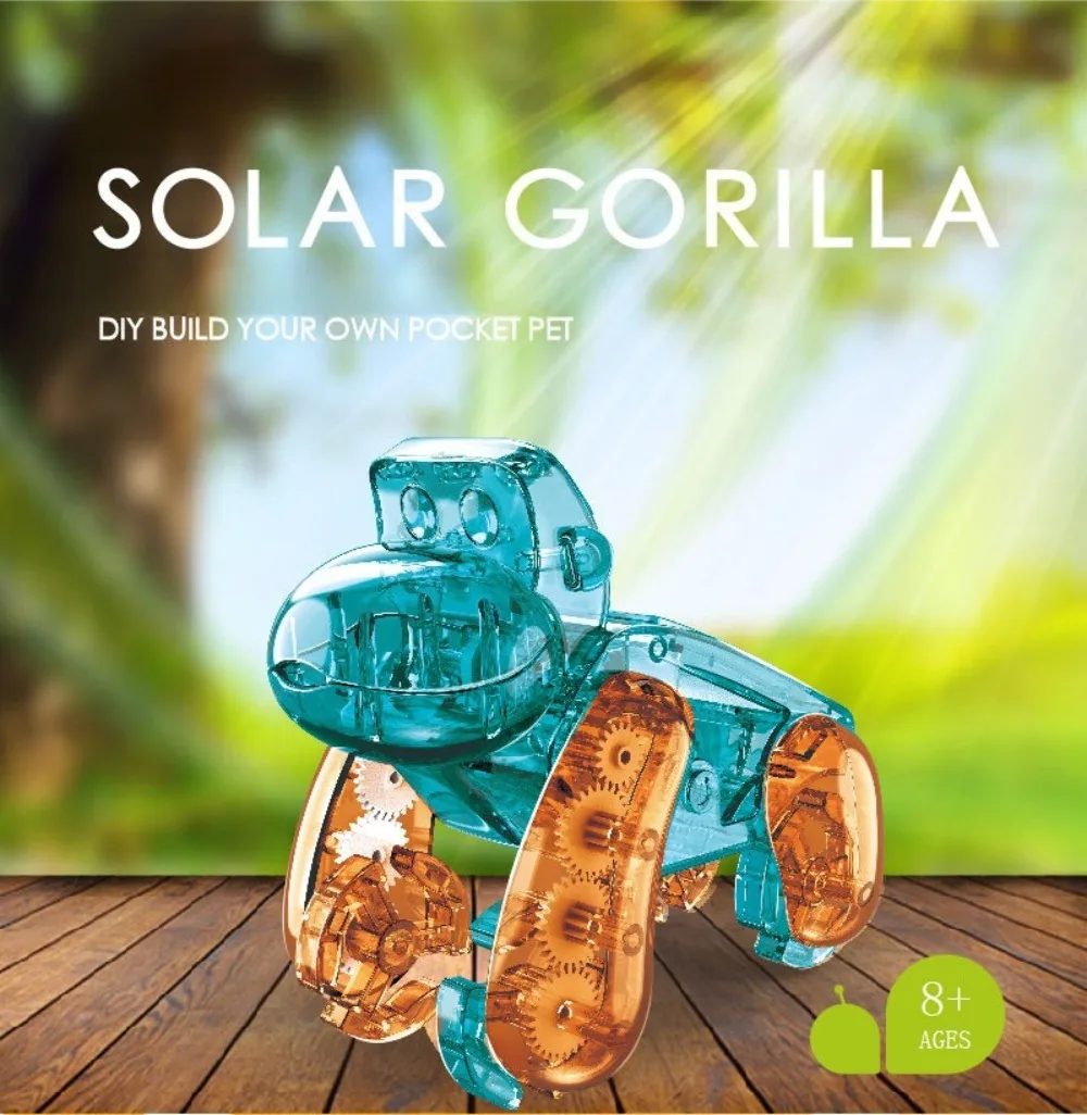 Energia solar robô cão kits de experimento científico movido a energia solar filhote de cachorro crianças diy brinquedos educativos haste ciência presente desenvolvimento