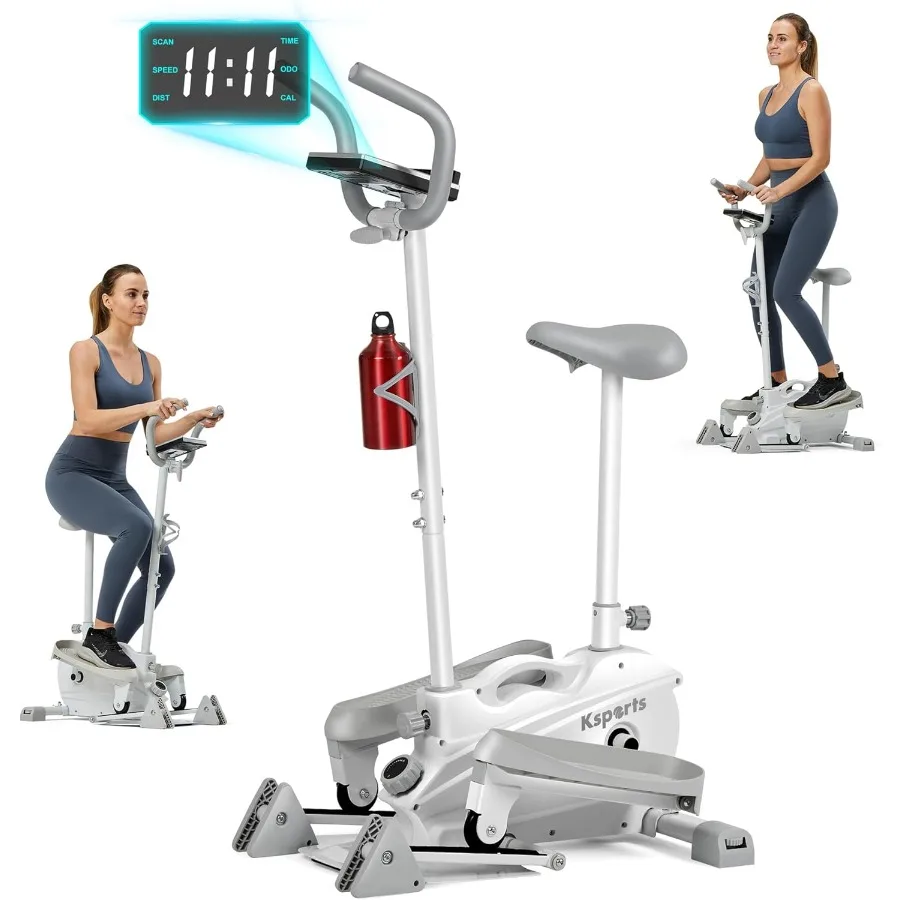 

Compact Indoor Exercise Machine with Adjustable Incline and Optional Handles for Home Workouts Quiet Magnetic Resistance with I