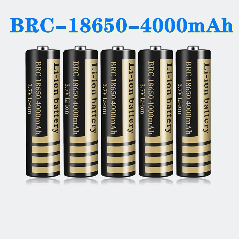 

GTF 18650 Battery 3.7V 4000mah 18650 Rechargeable Li-ion Batteries for Flashlight Torch Clock 18650 Battery accumulator Cells