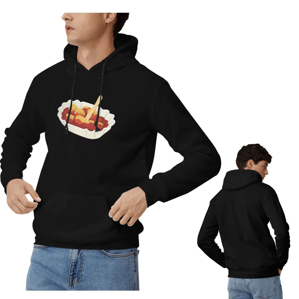 

Currywurst Eating Fast Food Foodie толстовки мужские женские повседневные пуловеры толстовка хип-хоп с длинными рукавами уличная одежда осень зима