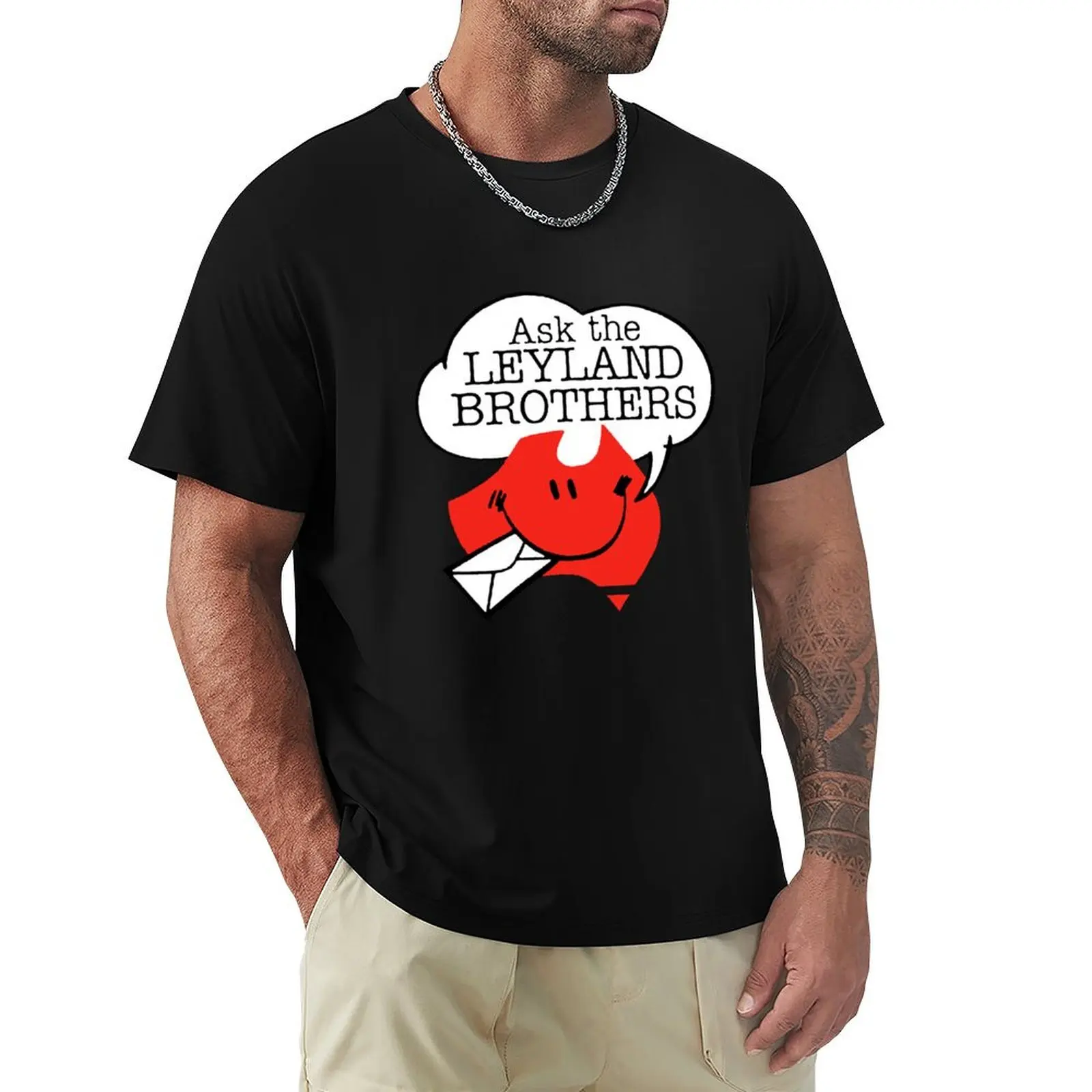 Ask the Leyland Brothers T-Shirt Tough Fabric Work Tee