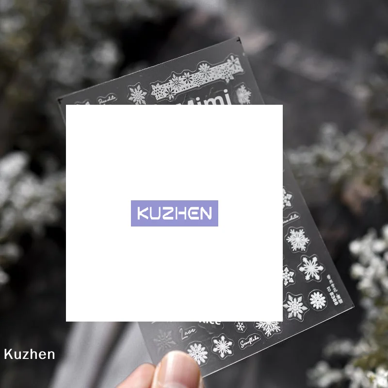 الدانتيل ندفة الثلج مسمار الفن ملصقات الحديثة بسيطة مسمار ملصقات الدانتيل ندفة الثلج زخرفة مسمار الفن ملصقات الديكور